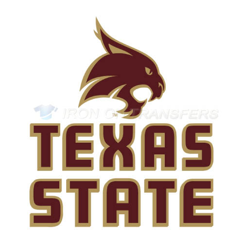 Texas State Bobcats Iron-on Stickers (Heat Transfers)NO.6550